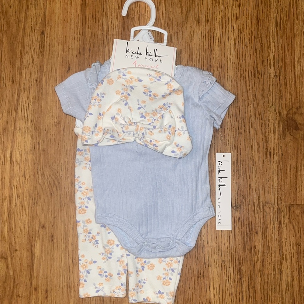Nicole Miller 4 piece infant girl set